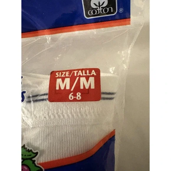 Fruit Of The Loom 2002 Boys Double Stripe Briefs 6-8 Med 5 Pack Vintage NOS - Picture 2 of 7